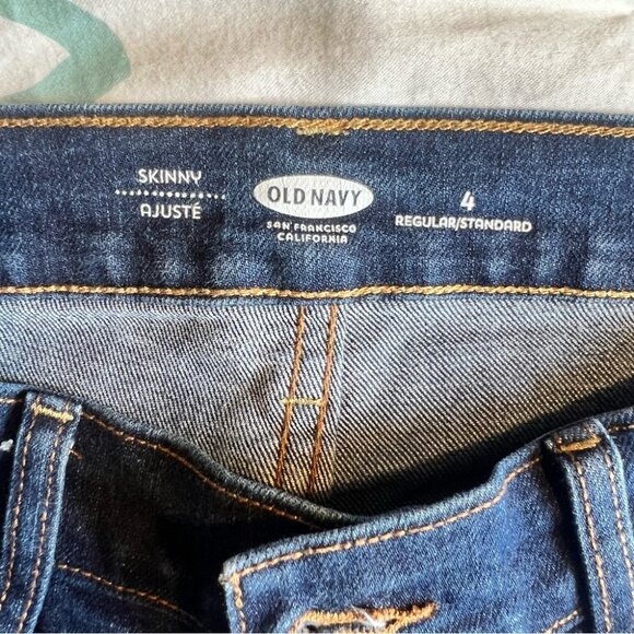 Women's Dark Blue Jeans - Picture 3 of 4